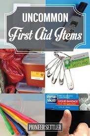 Use These Uncommon First Aid Items In Case Your Handy Dandy First Aid Kit Is Nowhere In Sigh Diy First Aid Kit Emergency Preparation Emergency Preparedness Kit