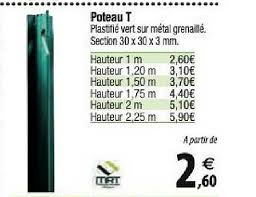Support poteau a fixer 7 x 7 4,75 €. Offre Poteau T Chez Tridome