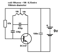 Here in this metal detector circuit we are using a timer ic 555 and inductor to detect metals and alert the user by means of you can add speaker when you use transistor to act like a switch to operate the buzzer. Circuit Diagram For Metal Detector Using Transistor Circuit Digest