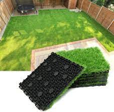 Progoal Artificial Grass Turf Tile Fake Grass Artificial Grass Fake Grass House Flooring