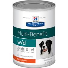 hills prescription diet w d canine canned