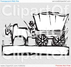 The american chuck wagon association exists to preserve the heritage of the chuck wagon. Clipart Pioneer And Ox With A Covered Wagon On The Oregon Trail Black And White Woodcut Royalty Free Vector Illustration By Xunantunich 1096002