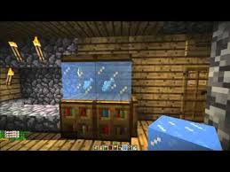 How To Make A Fish Tank In Minecraft Minecraft Furniture Episode 4 Minecraft Minecraft Blueprints Minecraft Furniture