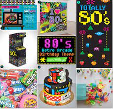 Add to favorites 1980s throwback party theme 80s photo booth props decorations, 41 pieces with wooden sticks and strike a pose sign. 80s Retro Arcade Birthday Theme Totally Cool Ideas Unique Party Ideas From The Party Suite At Bellenza