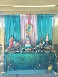 Mermaid Party Mermaid Party By Jcute Design Cupcakes Sweet Table Design Kids Birthday Cak Mermaid Theme Party Party Cake Table Birthday Table Decorations