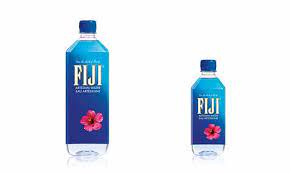 Top notes are tiare flower, coconut and bergamot; Columbus Drinks Fiji Water