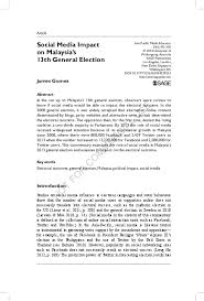 Former malaysian prime minister mahathir mohamad has scored a historic victory in the general election. Pdf Social Media Political Impact On Malaysia S 13th General Election James Gomez Academia Edu