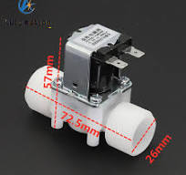 Dc 12V 24V 220V Plastic Electric Solenoid Valve Normally Closed Pressure  Solenoid Valve Inlet