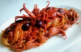 Provate allora la pasta con calamari totani e moscardini! Linguine Con Polpo Alla Luciana La Cucina Di Napoli