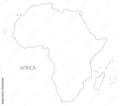 With a population of over 170 million and growing, nigeria is the largest of the countries. Africa Continent Outline Silhouette Map Illustration Stock Vector Adobe Stock