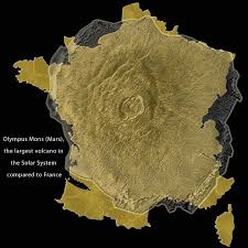 Its peak is known to be 21,229 m or 69,649. Olympus Mons Compared With France Mapporn