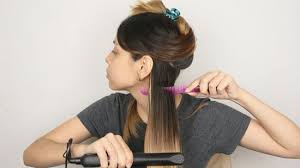 Upon setting the flat iron on your hair, any steam present within the hair will evaporate in the process. How To Flat Iron Short Hair 14 Steps With Pictures Wikihow
