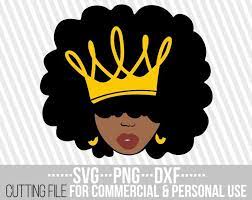Black Queen Svg Melanin Red Lips Natural Hair Dxf Afro Woman Vector Black Girl Magic Svg File For Cricut Silhouette Instant Download Black Girl Magic Art Black Girl Art Black Girl