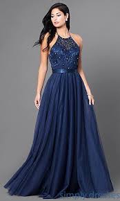Embroidered Elizabeth K Long Formal Halter Dress Halter Dress Formal Halter Prom Dresses Formal Dresses Long