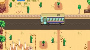 How to fix the bus stop and unlock calico desert the calico desert is a place located far to the northwest of pelican town and it is where players can also find the skull cavern where they can get tons of iridium ores or the most valuable metal in the game. When You Teleport To The Desert You Drive The Bus Yourself On The Way Back Stardewvalley
