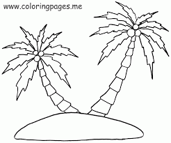 Palm tree leaves coloring pages. Coloring Pages Of Palm Trees Coloring Home