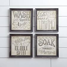 August Grove Bath Time 4 Piece Picture Frame Textual Art Print Set On Wood Wayfair In 2020 Frames On Wall Bathroom Wall Art Bathroom Wall Decor