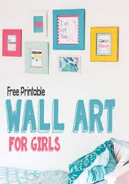 Isolated art on white background. Free Inspirational Wall Art For Girls