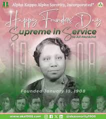 Celebrating 117 years of sisterhood and service! We are grateful for living  out our Founders legacy! Happy Founders' Day! 💕💚 Anna Easter Brown Beulah  Burke Lillie Burke Marjorie Hill Margaret Flagg Holmes