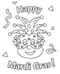 Happy mardi gras coloring pages. Mardi Gras Drawing Ideas Happy Emotion