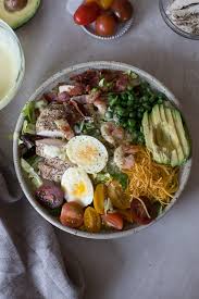 Most of those calories come from fat (46%). Healthy Cobb Salad Recipe Cobb Salad Nutrition Keto Friendly