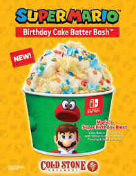 157 results for super mario birthday cakes. Cold Stone Creamery And Nintendo Team Up For Super Mario Bros Inspired Treats Pennlive Com