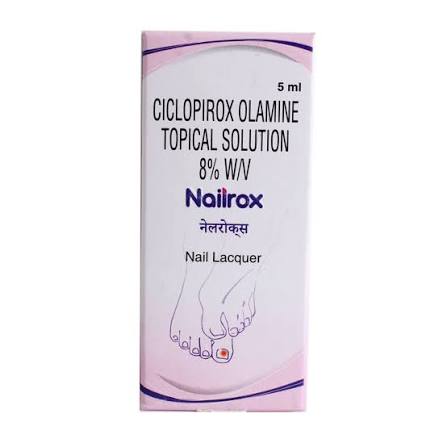Buy Nailrox Nail Lacquer 5 ml online | Uses, Side Effects, Price and substitutes | Apollo Pharmacy