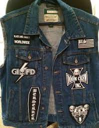 Black Label Society Zakk Wylde Denim Vest With 11 Patches Bls Vest Free Ship Black Label Society Denim Vest Vest