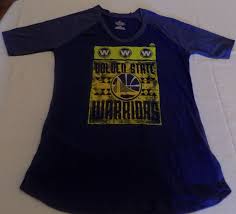 details about golden state warriors jersey shirt ladies medium royal blue cool logo nba