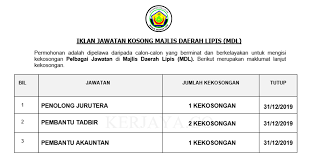 Majlis daerah lipis, kuala lipis. Jawatan Kosong Terkini Majlis Daerah Lipis Kekosongan Jawatan Pentadbiran Pengurusan Kerja Kosong Kerajaan Swasta