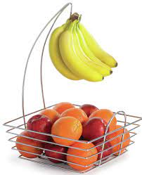 This fruit bowl is perfect for having fresh fruits and vegetables ready to snack on and easy to access when cooking. Tablecraft Meranda Square Fruit Basket With Banana Hook Reviews Wayfair