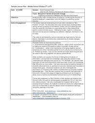 Middle School Lesson Plan Template For Sample Templates High Math Example Middle School Lesson Plans High School Lesson Plans School Lesson Plans