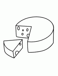 Cheese Coloring Coloring Pages Color Preschool