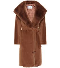 1960s camel hair coat/overcoat true vintage brown long size s/m. Mediare In Casa Accappatoio Max Mara Fur Trimmed Coat Rana Entro Parlare A
