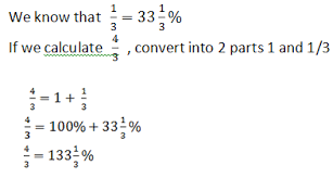 Percentage Tricks With Fraction Table Examples