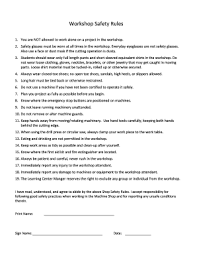 Start studying workshop safety rules. Fillable Online Workshop Safety Instructions Fax Email Print Pdffiller