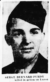 Fleurs pour Sgt Bernard Lewis Purdy