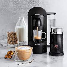 Be your own barista and discover nespresso recipes. Nespresso Vertuoplus Matte Black Coffee Maker Espresso Machine With Aeroccino By Breville Williams Sonoma