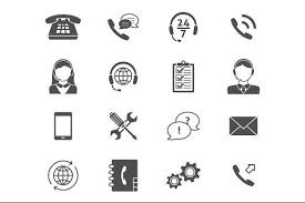 Black And White Contacts Icon Call Center Service Icons Call Center Icon Technology Icon