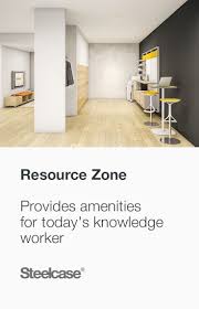 The Steelcase Resource Zone Helps Design More Flexibility Into The Floor Plan While Providing Amenities Required For Emerging Mob Steelcase Space Design Design