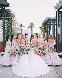 Real Bella Bride Shan Dunc Her Bridesmaids Strutting Their Stuff In Taupe Crepe Dresses From Bellabridesmaidsmobile By Bella Bridesmaid Crepe Dress Bride