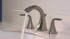 Installing A 8 15 Widespread Bathroom Faucet With A Push Seal Drain Pasadena Collection Youtube