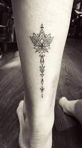 Ankle Tattoo For Women Lotus Flower Inspired Tattoo Ankle Tattoo Ankle Tattoo For Women Flower Leg Tattoos