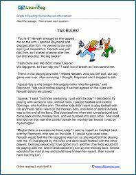 These children's stories and reading worksheets will help kids practice reading and improve their comprehension skills. Grade 3 Reading Comprehension Exercises K5 Learning