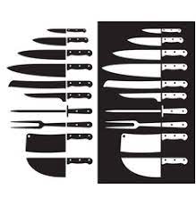 Butcher Knife Silhouette Sharp Vector Image On Vectorstock Vector Butcher Knife Vector Images