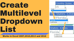 Multilevel Dropdown List In Excel Excel Tutorials Excel Excel Formula