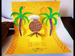 Happy pongal your way with creating and sharing the best quality pongal cards. Simple Easy Pongal Greeting Popup Card Step By Step Tutorial Diy Simple Greeting Card Youtube Pongal Greetings Simple Greeting Cards Popup Card