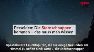 Die anzahl der sternschnuppen erhöht sich immer dann, wenn die erde auf ihrer umlaufbahn der. Perseiden Sternschnuppen Wissen Zum Angeben Harz Kurier