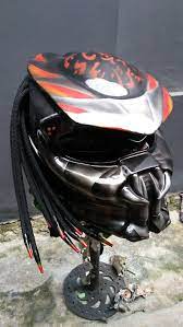 Cool Predator Helmet Motorcycle Custom Dot Approved Full Face Green Color Predator Helmet Motorcycle Helmets Helmet
