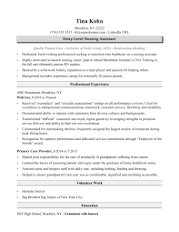 Build your free resume in minutes no writing experience required! Nursing Assistant Resume Sample Monster Com